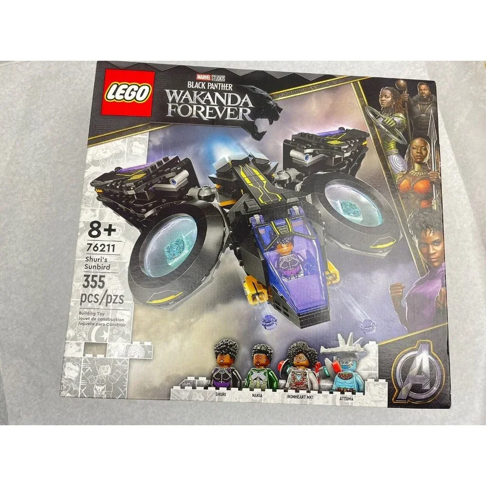 LEGO MARVEL BLACK PANTHER WAKANDA FOREVER 355 PCS SHURI’S SUNBIRD